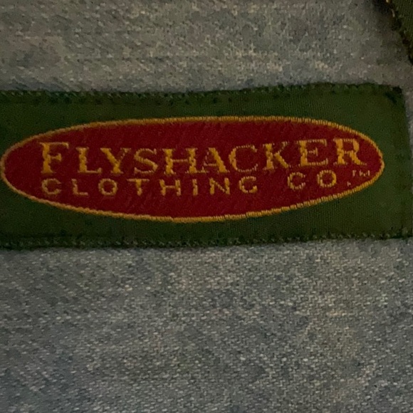 Flyshacker Clothing Co Men’s Medium Wash Denim Long Sleeves Shirt Size Medium - Picture 3 of 13